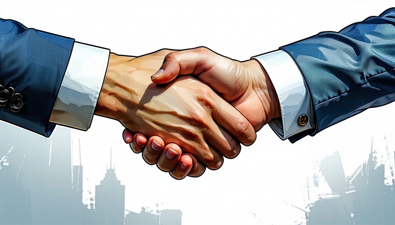 악수하는 BIMI와 파트너 3